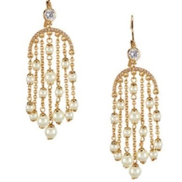 kate spade Jewelry - NEW KATE SPADE Pearl Of Wisdom CHANDELIER Earrings